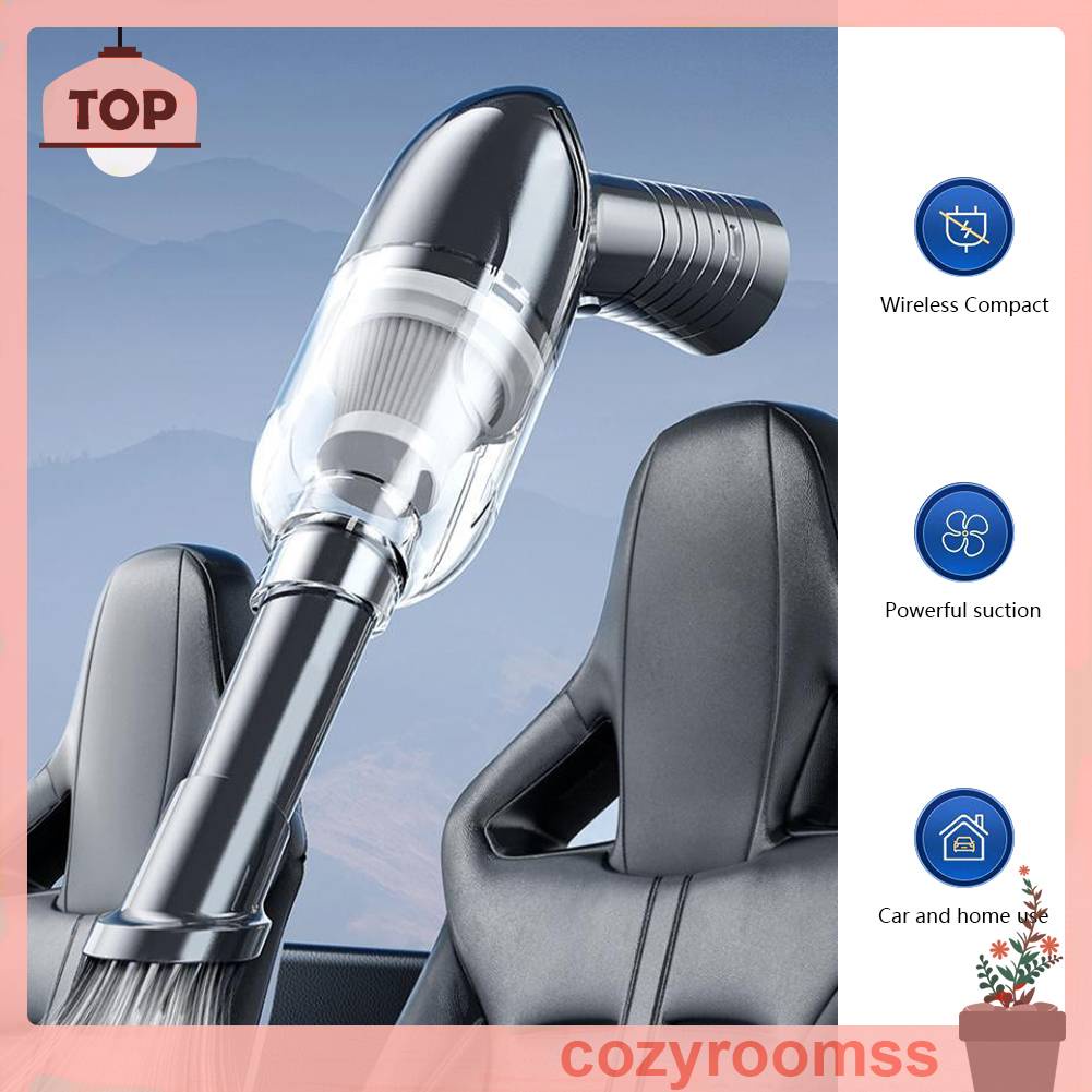 Máy Hút Bụi Ô Tô Không Dây 29000Pa 5000mAh 80000RPM Tích Hợp Pin