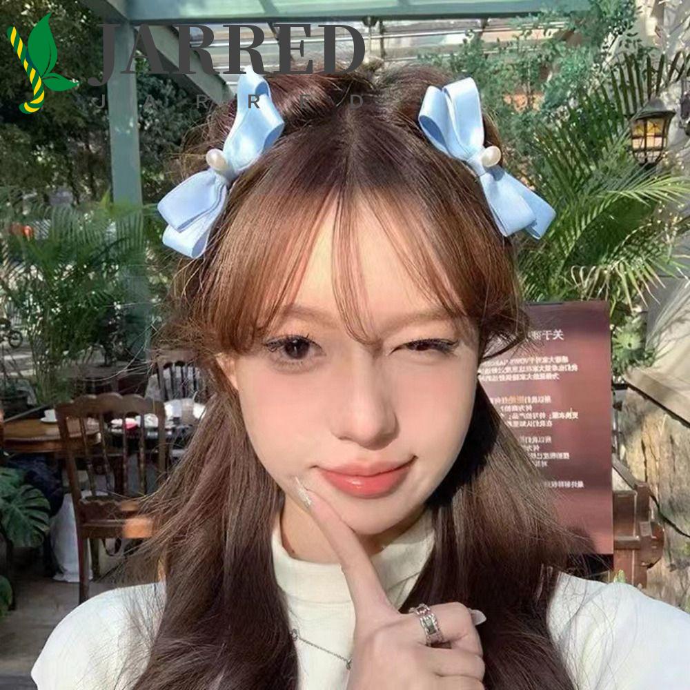 JARRED Kẹp Tóc Hình Nơ Phong Cách Retro Dễ Thương Cho Bé Gái