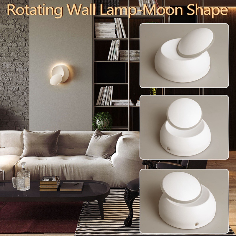 Đèn LED Gắn Tường Trang Trí Phòng Ngủ / Phòng Khách Hình Mặt Trăng 3000K