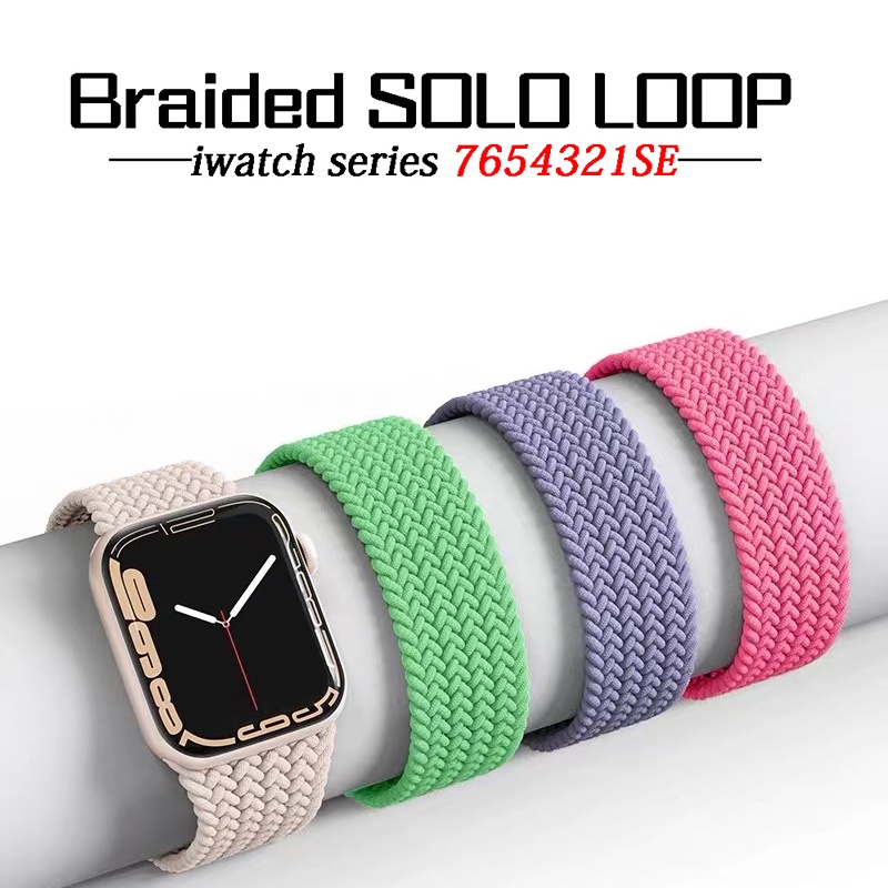 Dây Đeo Nylon Co Giãn Cho Đồng Hồ Thông Minh apple 49mm 45mm 44mm 41mm 40mm 42mm 38mm Ultra 8 7 4 5 3 2 1 SE 6