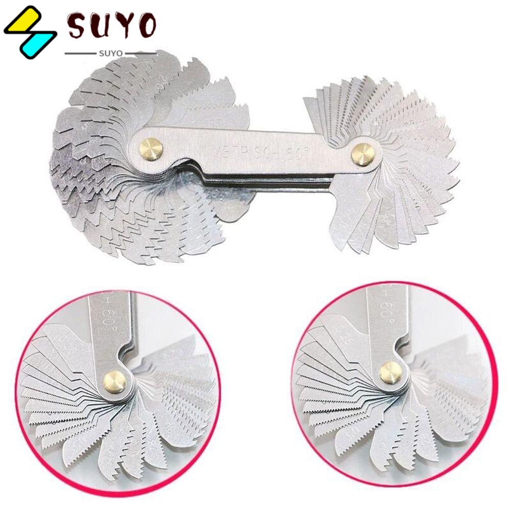 SUYO Bộ 58 Thước Đo Bước Đinh Ốc 55 / 60 Độ