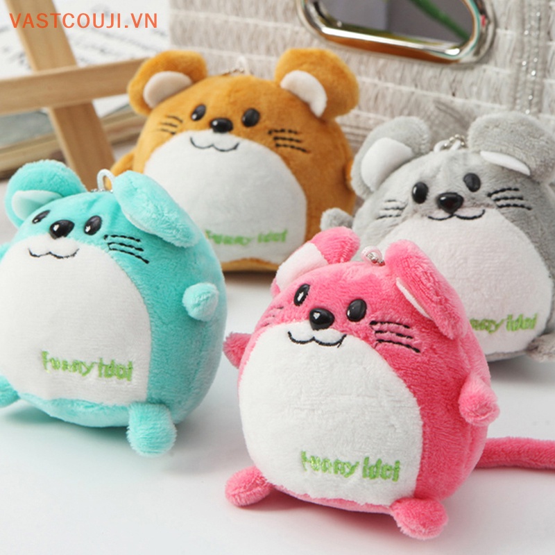 Móc Khóa Hình Búp Bê VASTJI Nhồi Bông Mini Dễ Thương