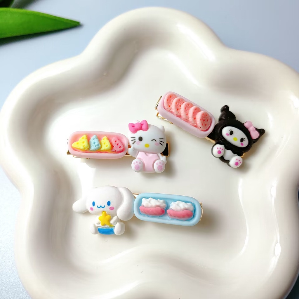 Kẹp Tóc Hình Hoạt Hình Kuromi Cinnamon Dễ Thương 2023