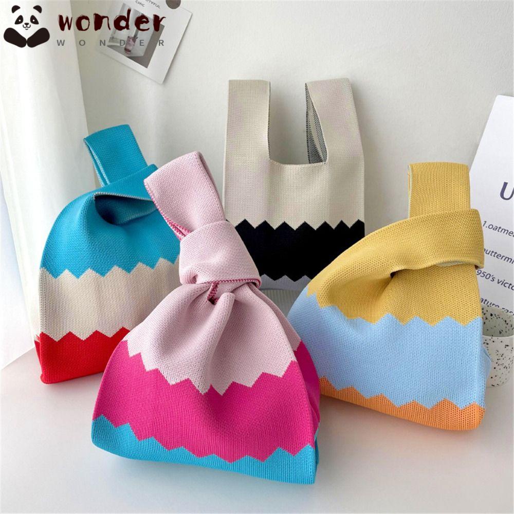 WONDER Túi Xách Đan Len Thủ Công Thiết Kế Trẻ Trung Hợp Thời Trang Cho Bạn