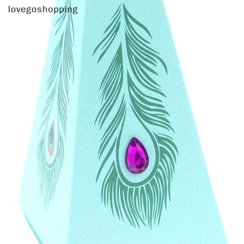 Set 20 Hộp Đựng Kẹo Hình Chim Công DIY Dễ Thương