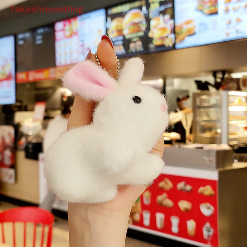 1 Móc Khóa Thỏ Nhồi Bông Dễ Thương