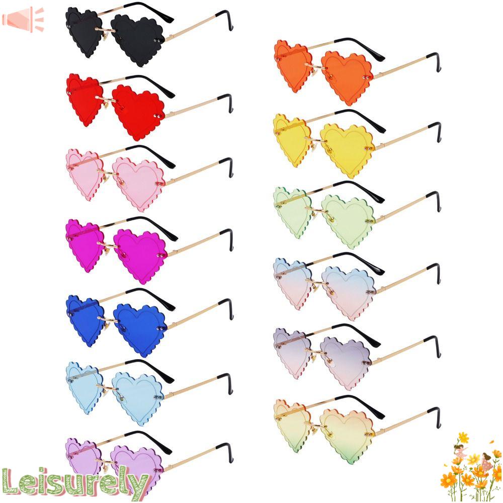 LEILY Kính Mát Không Gọng Phong Cách Vintage Thời Trang Cho Nữ