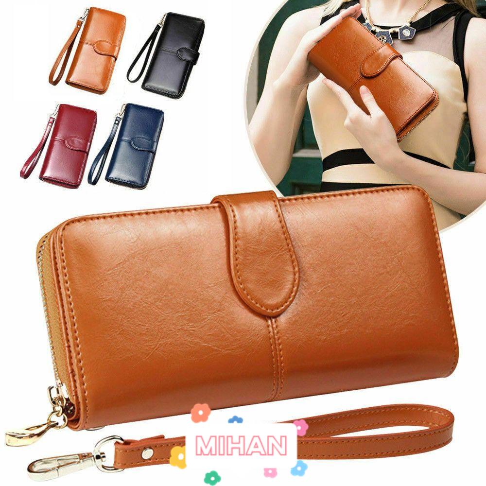 MIHAN1 Ví Da PU Dài Đa Năng Thời Trang Cho Nữ