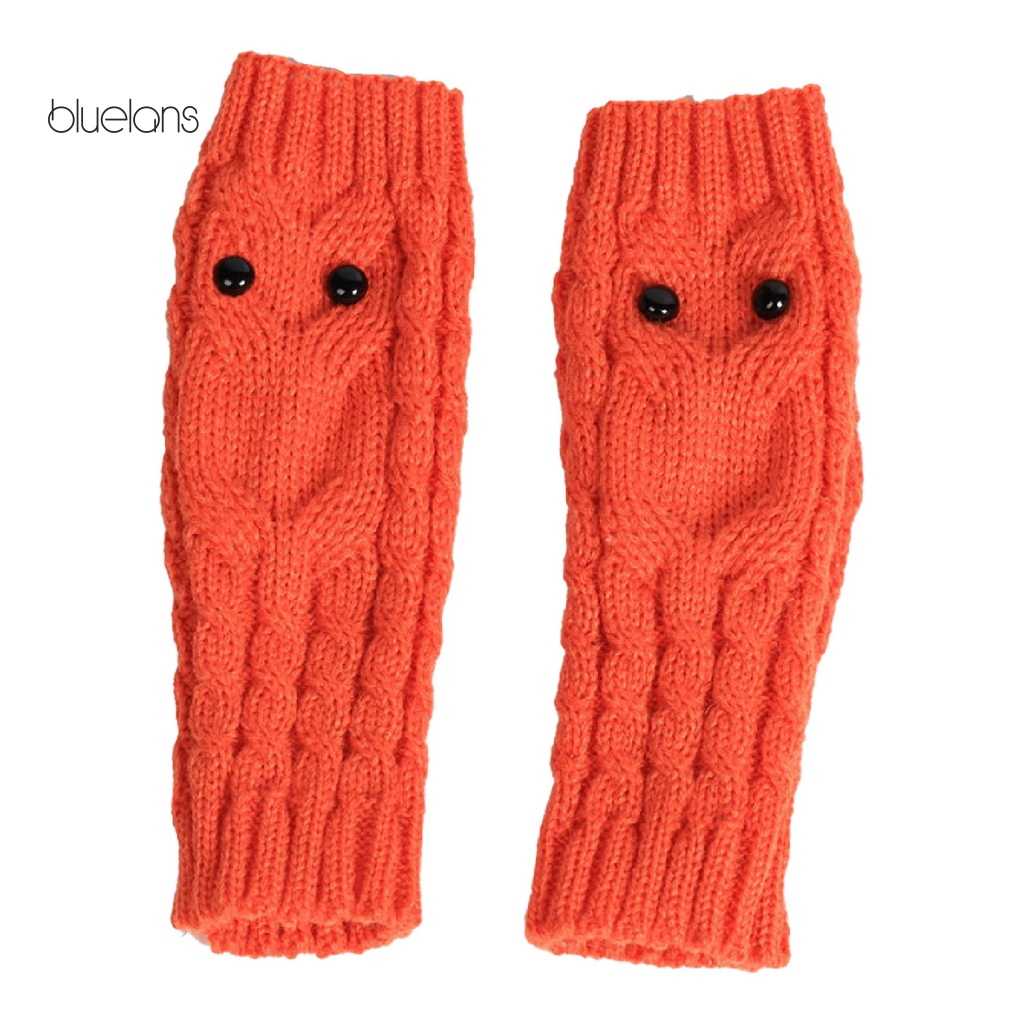 1 Đôi Găng Tay Mùa Đông Sợi Acrylic Co Giãn Chống Trượt