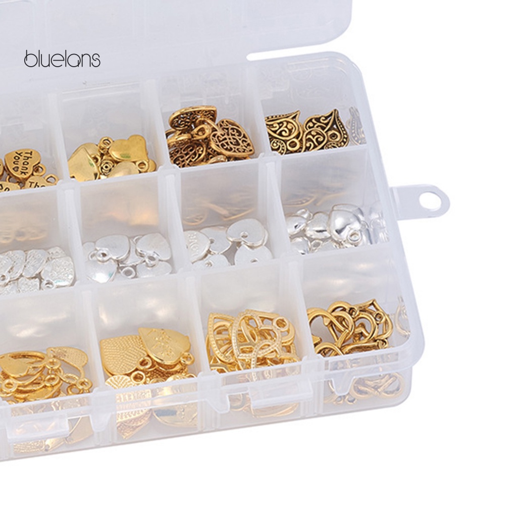 Set 150 Mặt Vòng cổ Hình Trái Tim Bằng Hợp Kim Phong Cách Vintage