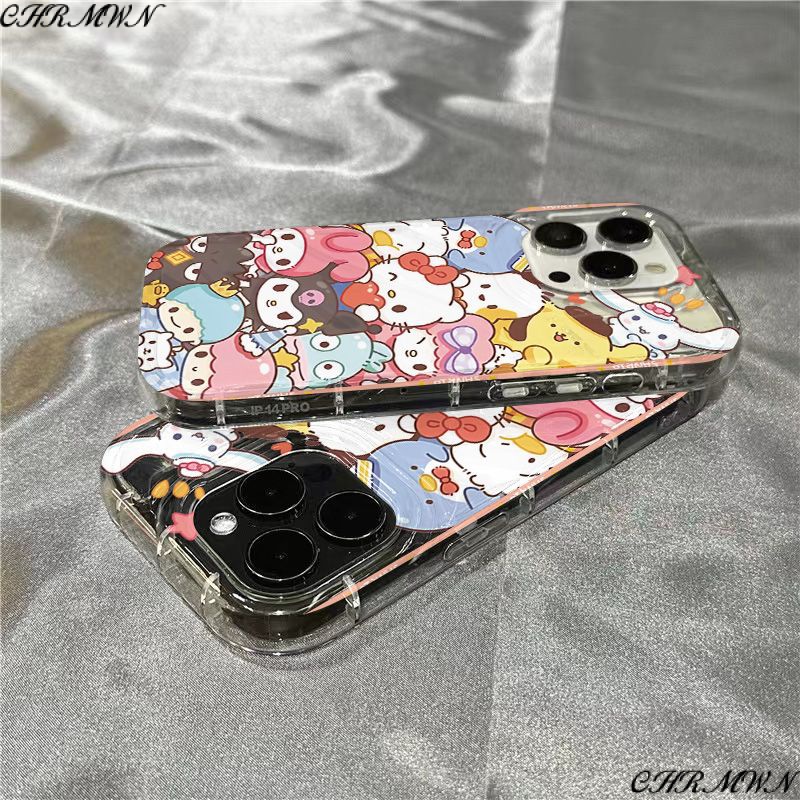 Ốp Điện Thoại Mềm Trong Suốt Họa Tiết Sanrio Sins8 1312 / / plus11 14Promax7 / xr 2Qooo