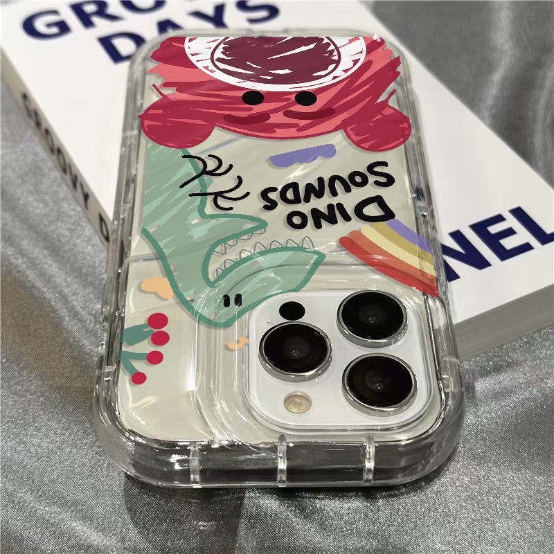 Ốp Điện Thoại Mềm Trong Suốt Họa Tiết Gấu Và Dâu Tây Dễ Thương Cho Iphone 1312 Xr 87 11 / 14 Pro Max