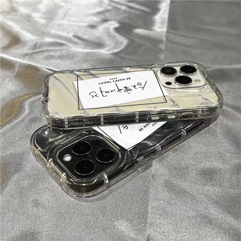 Ốp Điện Thoại Dẻo Trong Suốt Họa Tiết Hoạt Hình Happy 1312iPhone14promax 7 plus Need xr11 / Apple WZPT / 8sins