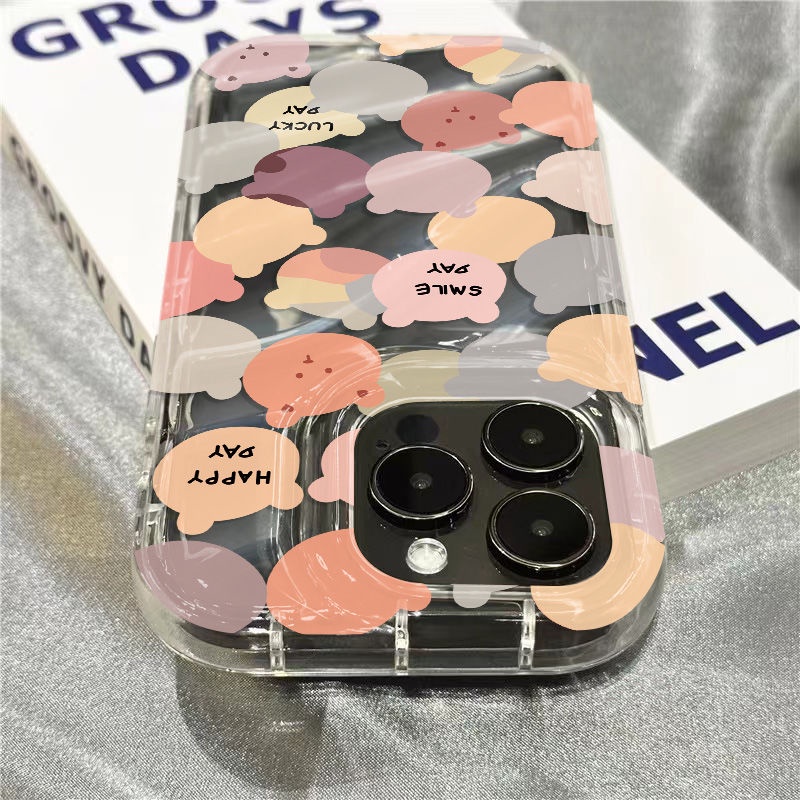 Ốp Điện Thoại Mềm Trong Suốt In Hình Gấu / Thỏ JKYM Dễ Thương Cho Iphone plus1312iPhone14promax 8 / 11 7sinsxr