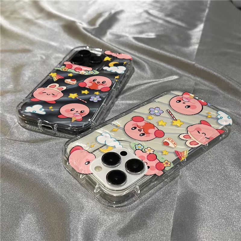 Ốp Điện Thoại Mềm Trong Suốt Hình Ngôi Sao Kirby Dễ Thương Cho iPhone14promax 1312 / 11 7 / 8plus xr / sins ERC3