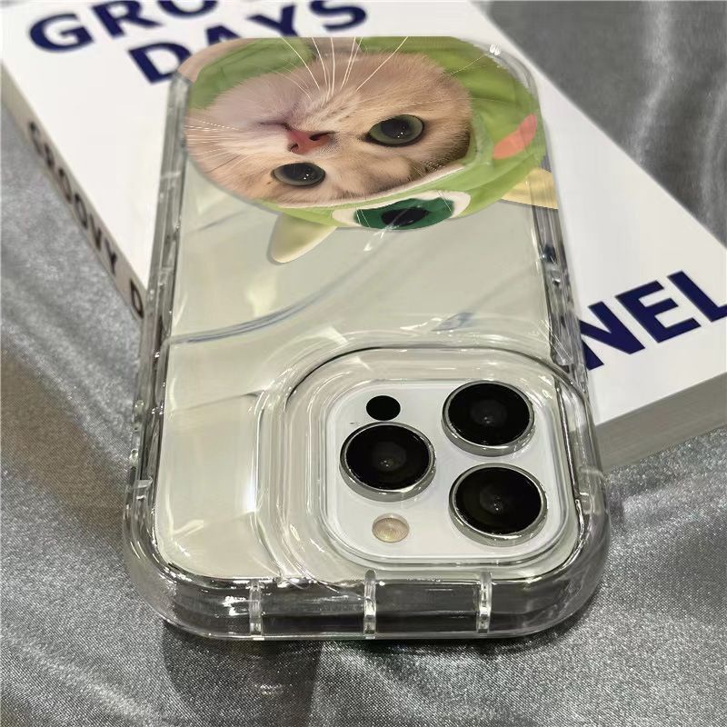 Ốp Điện Thoại Mềm Trong Suốt In Hình Mèo Hoạt Hình Dễ Thương Cho iPhone14promax 1312 / 11 7 / 8plus xr / sins YE3C