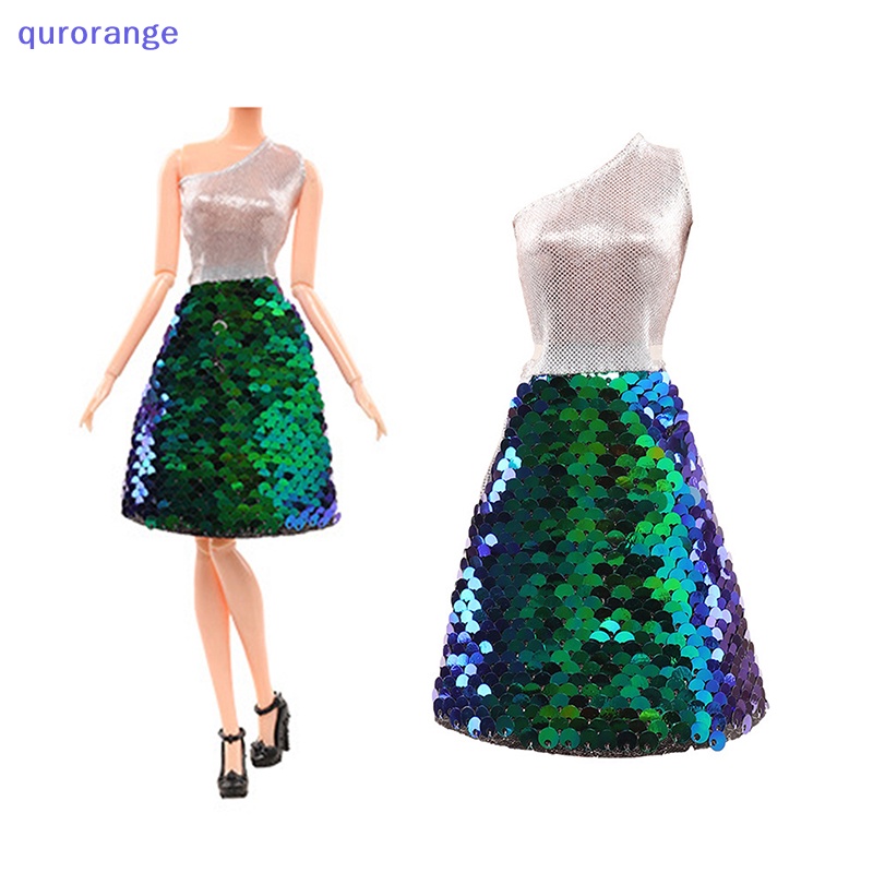 Qurorange Doll Sequin Dress Changing Dress Family Toy Dress Set Doll Clothes Fashion Set rorh