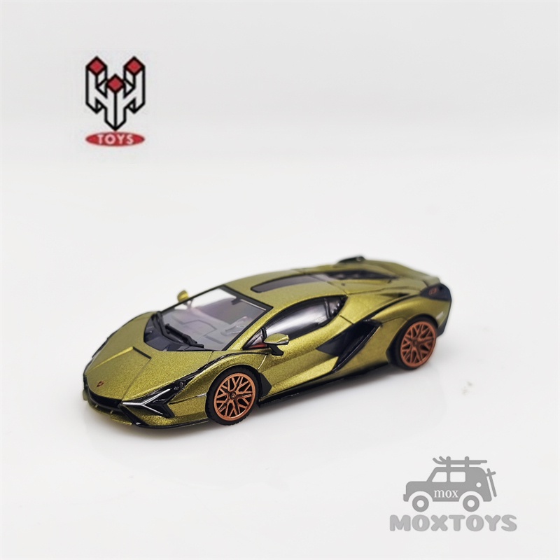 Mô Hình Đồ Chơi Xe Ô Tô Lambo Sian FKP37 Màu Xanh Với Tỷ Lệ 1: 64 Cao