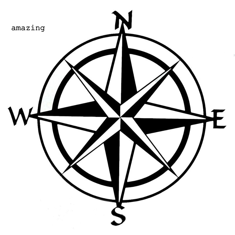 Đề Can Phản Quang Họa Tiết La Bàn Độc Đáo Trang Trí Cửa Sổ Xe Hơi Xe Tải