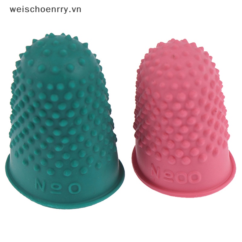 Set 5 Phụ Kiện Bảo Vệ Ngón Tay Bằng Cao Su Hình Nón Tiện Dụng Khi May Vá