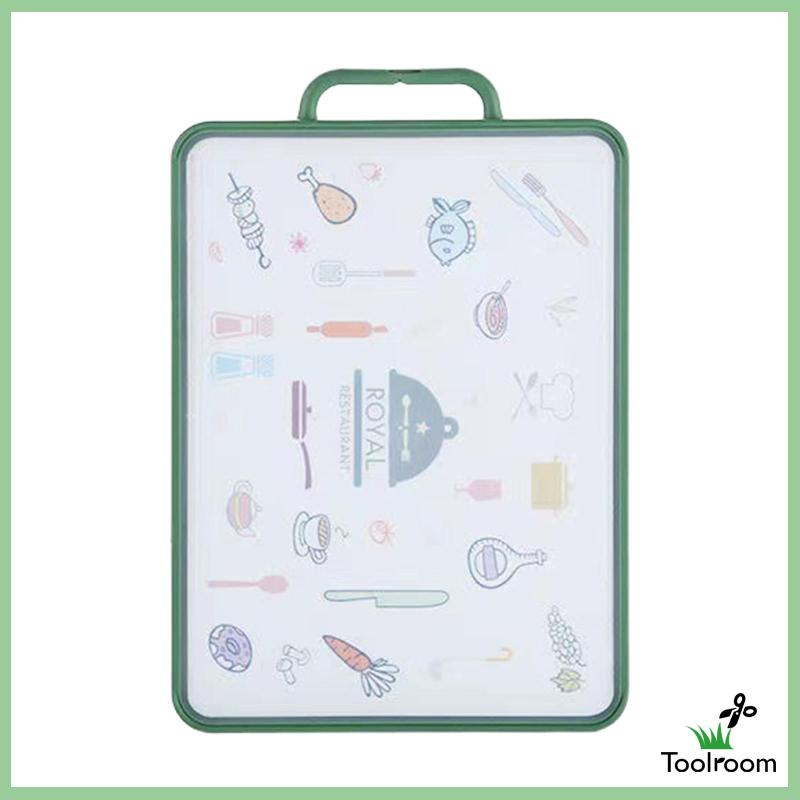 Thớt Hai Mặt Màu Đỏ 40x27cm Đa Năng Tiện Dụng