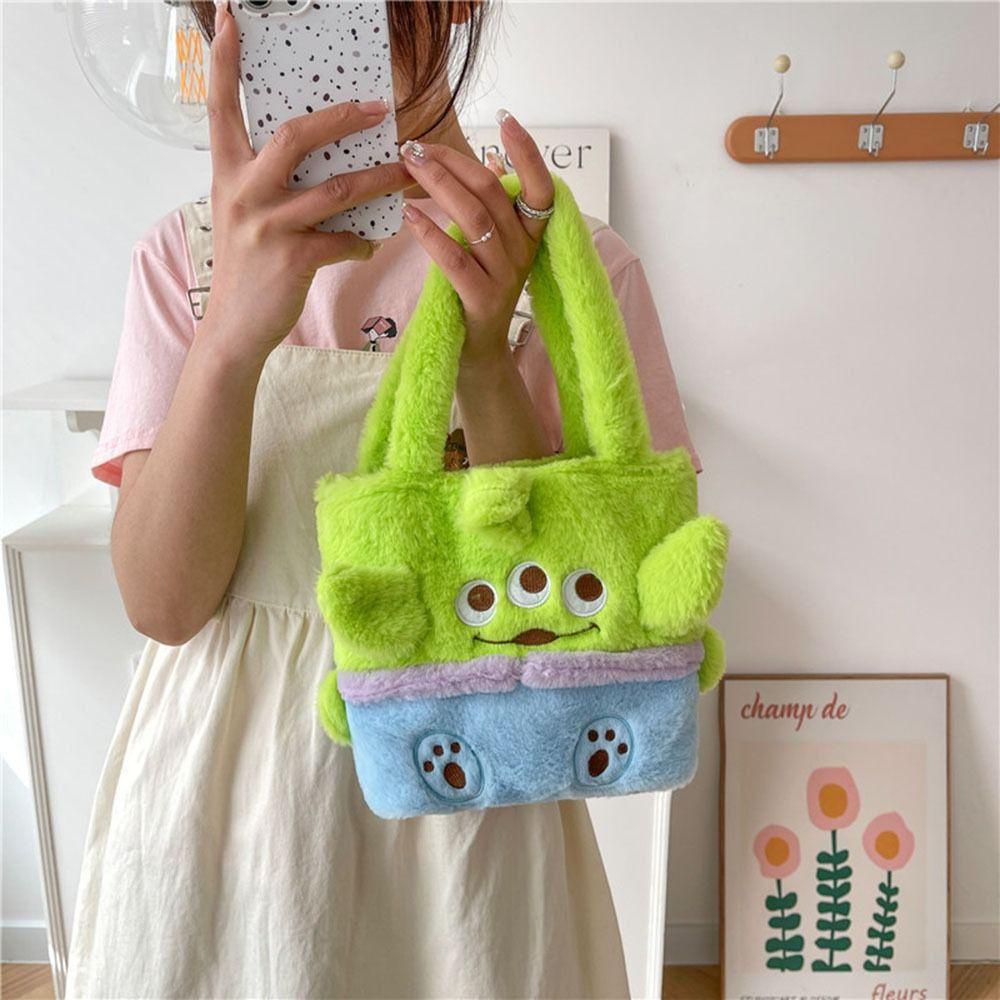 Túi Đeo Vai / Đeo Chéo Phủ Lông Hình Chú Chó Cinnamon / Kulomi Hoạt Hình Winnie Dễ Thương Thời Trang Cho Nữ