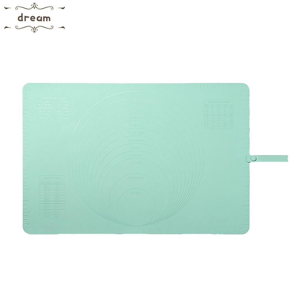 【DREAMLIFE】Baking Mat -40°C To 220°C 60*40*0.13 Cm Green Pink Silicone Yellow Great