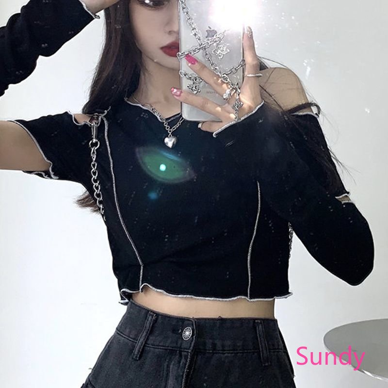 Áo Croptop Tay Ngắn Kiểu Vintage Hàn Quốc Thời Trang Mùa Hè Cho Nữ