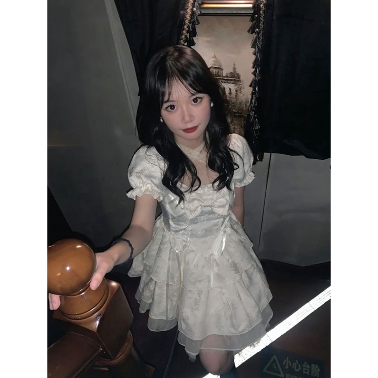 Đầm Hoa Thắt Nơ Eo Phong Cách Pháp Thời Trang Mùa Hè Ngọt Ngào Cho Nữ