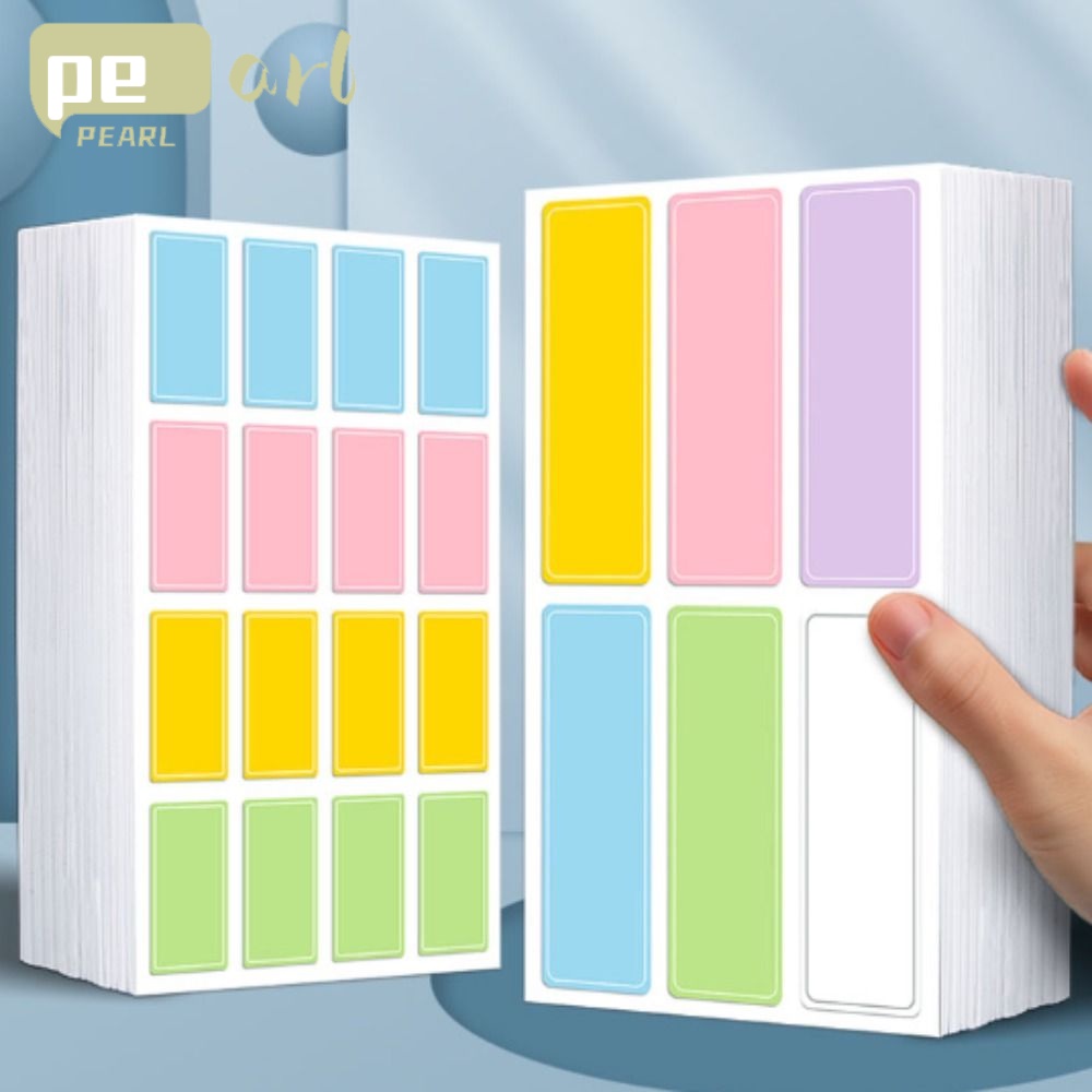 PEARLVN Nhãn Dán Ghi Tên Nhiều Màu Sắc Có Thể Tháo Rời Tiện Dụng Cho Gia Đình