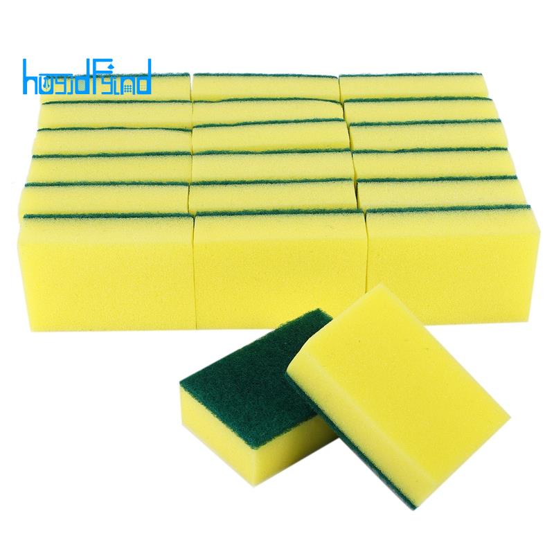 Set 20 Miếng Bọt Biển Rửa Chén Chống Trầy Đa Năng Dùng Trong Nhà Bếp / Phòng Tắm / Ô Tô