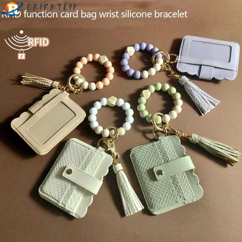 Ví Đựng Thẻ Bằng Da PU Và Silicon Nhỏ Gọn Tiện Dụng Cho Nữ