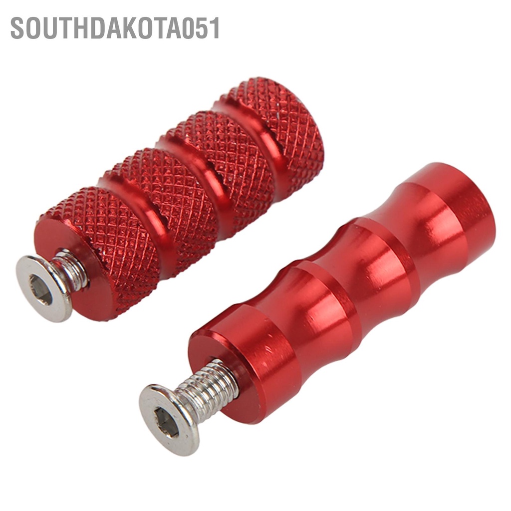 Southdakota051 2 Cặp Chân Phanh Xe Máy PEG Quá Trình CNC Xi Mạ Chính Xác Phù Hợp Với M6 6Mm Gắn Bu Lông