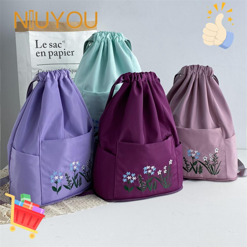 NIUYOU Balo Dây Rút Chống Thấm Nước Đa Năng Thời Trang Cho Nữ