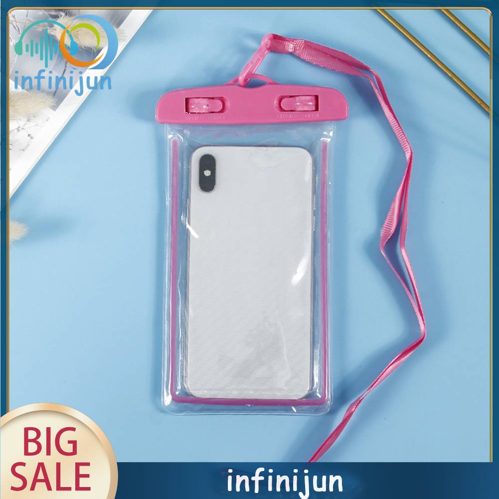 Túi Đựng Điện Thoại Chống Thấm Nước Màn Hình Cảm Ứng Dạ Quang Cho Hoạt Động Lặn Biển