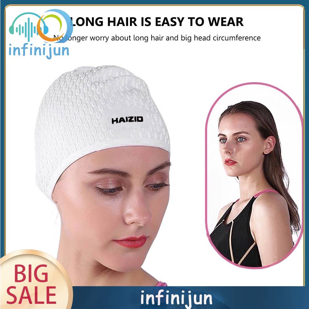 Mũ Bơi Bảo Vệ Tai Chống Thấm Nước Bằng Silicone Cho Nam Và Nữ