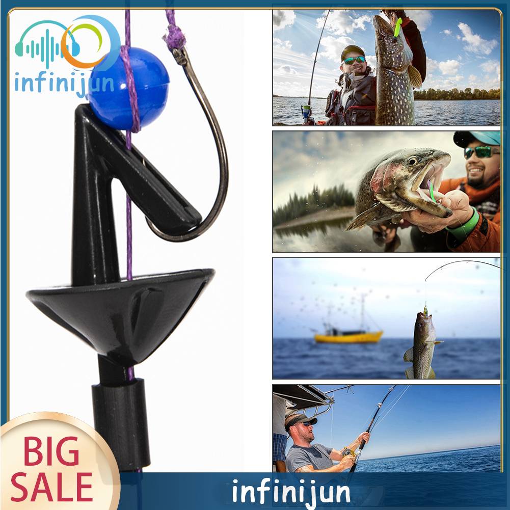 Bộ 20 Kẹp Cố Định Móc Câu Cá Màu Đen