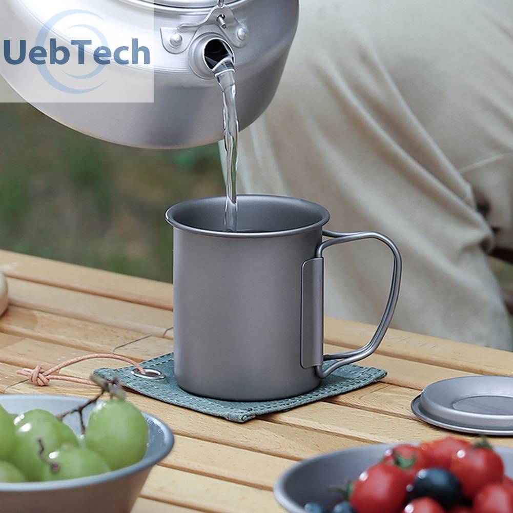 Cốc Titan Siêu Nhẹ Có Thể Gấp Gọn Tiện Dụng Mang Theo Du Lịch Dã Ngoại