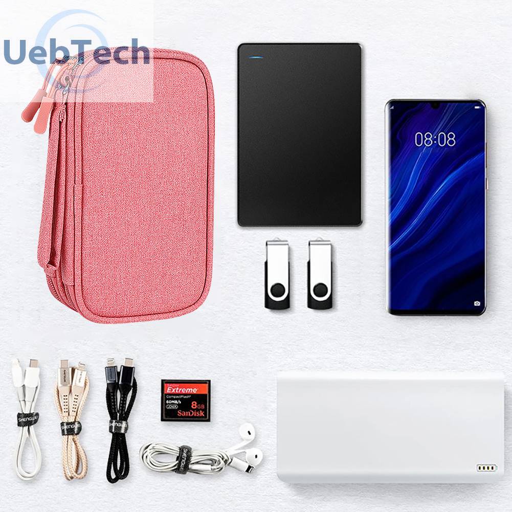 Túi Đựng Dây Cáp Sạc / Tai Nghe Kỹ Thuật Số Tiện Lợi Giá Đỡ