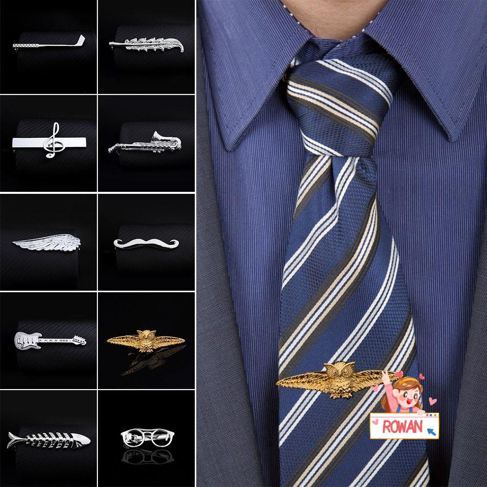 ROWANS Kẹp Cà Vạt Hình Dạng Sáng Tạo Chất Lượng Cao Cho Nam Nữ