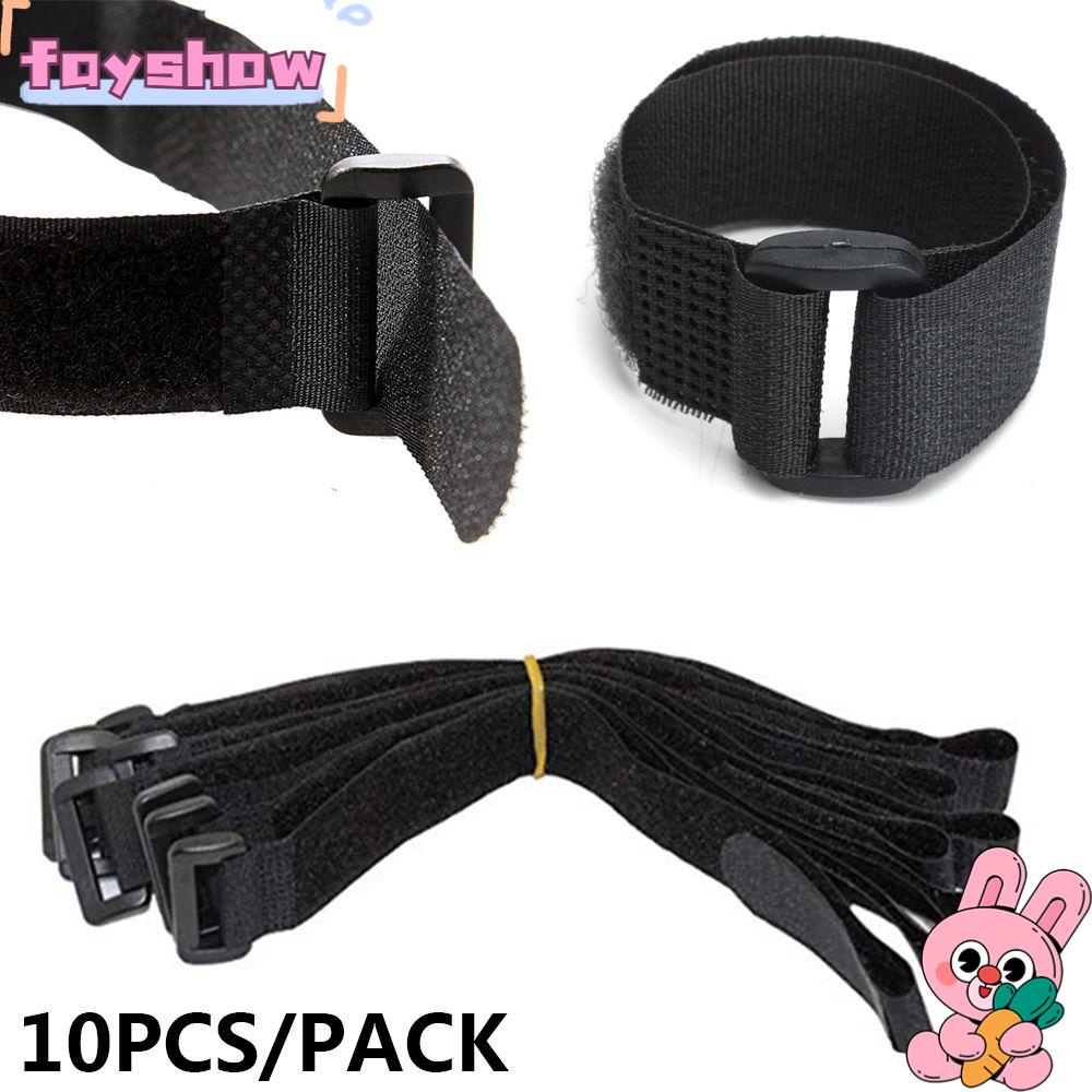 FAY Set 10 Dây Rút Nhựa 20 * 500mm Tự Dính Có Thể Tái Sử Dụng Cho Xe Đạp