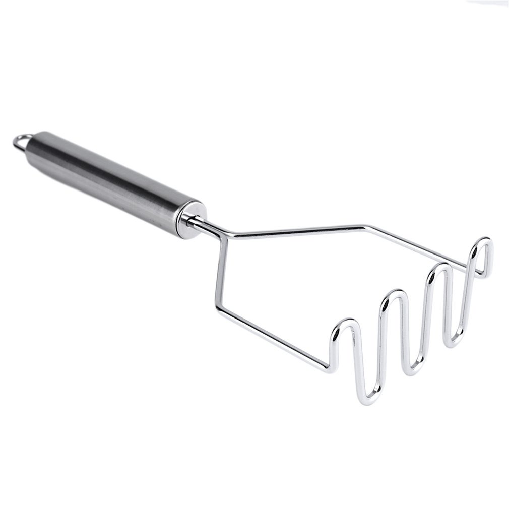 =Christmas=Kitchen Stainless Steel Potato Egg Masher Ricer Vegetable Fruit Crusher Tool