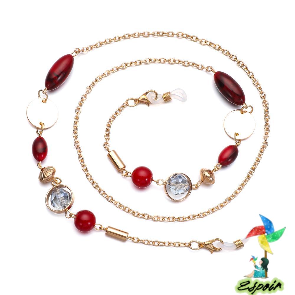 ESPO Dây Đeo Mắt Kính Đính Pha Lê