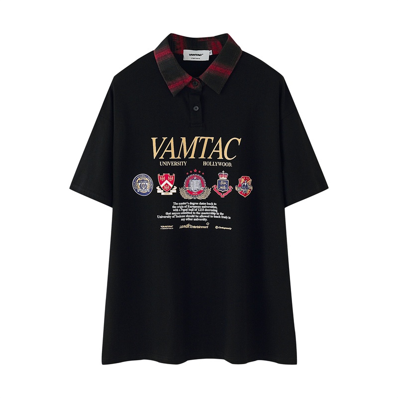 Vam-ac &amp; - Áo Sơ Mi unisex Phản Quang logo Chữ Cái Đường Phố Cao Cấp Hợp Thời Trang