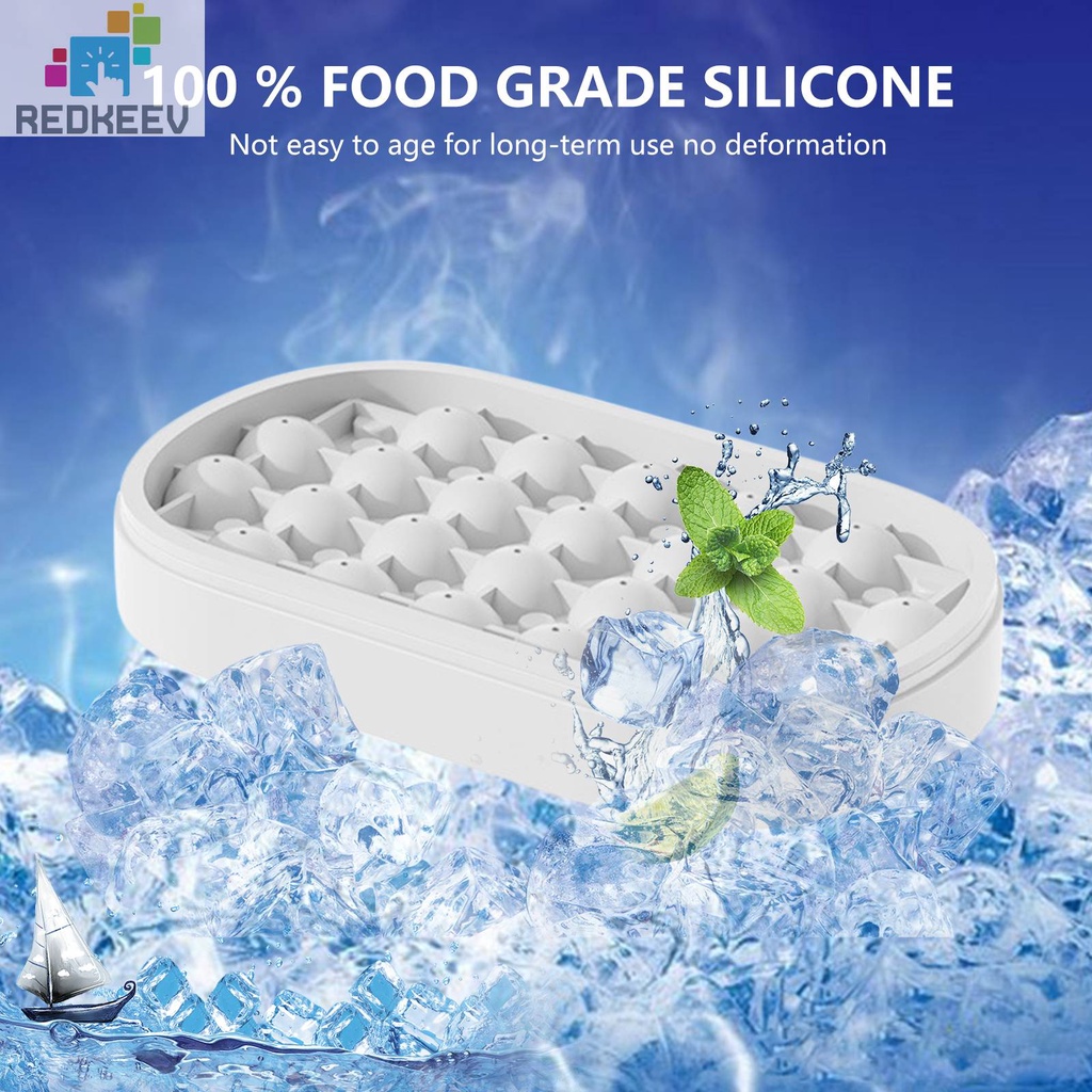 Khuôn Silicone Làm Đá Viên 24 Ngăn Tiện Lợi