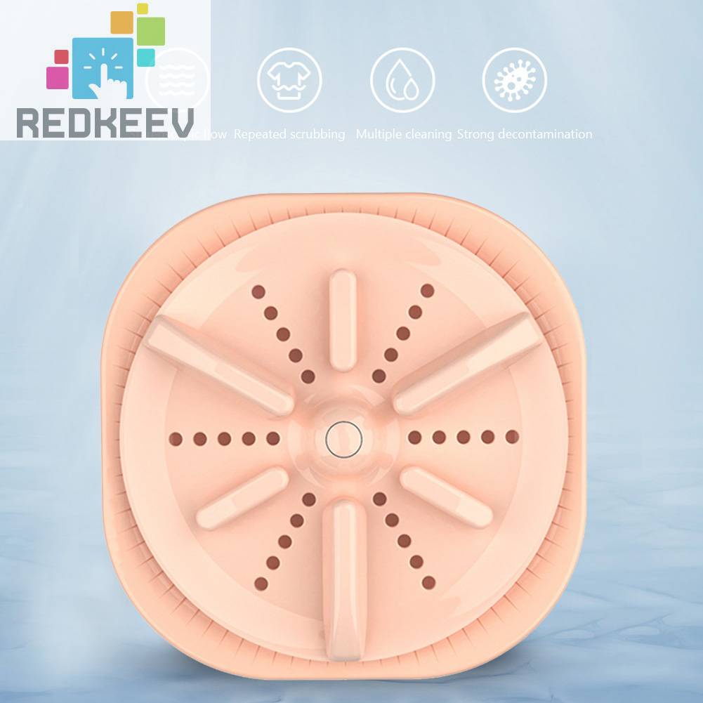 Máy Giặt Turbo Tự Động Ít Ồn Nhỏ Gọn Tiện Dụng Mang Theo Du Lịch