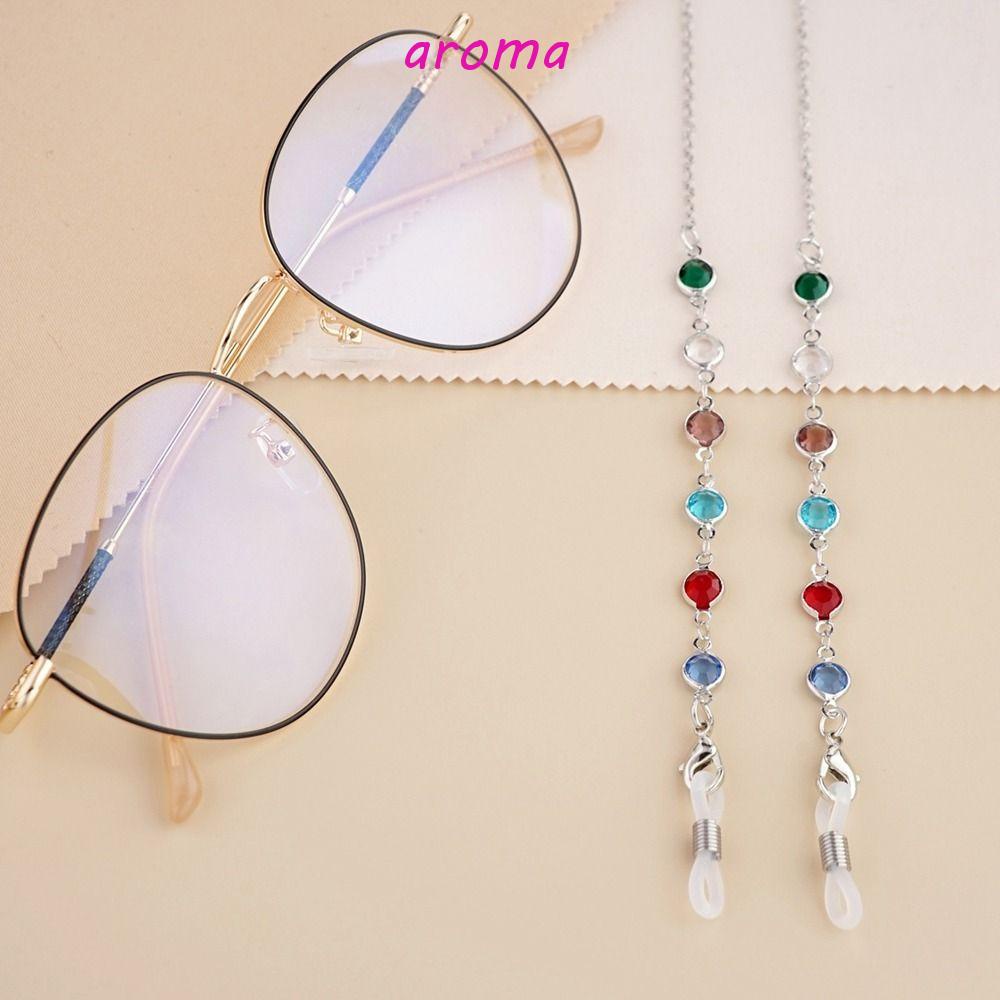 AROMA Dây Đeo Mắt Kính Bằng Kim Loại Chống Trượt Nhiều Màu Sắc