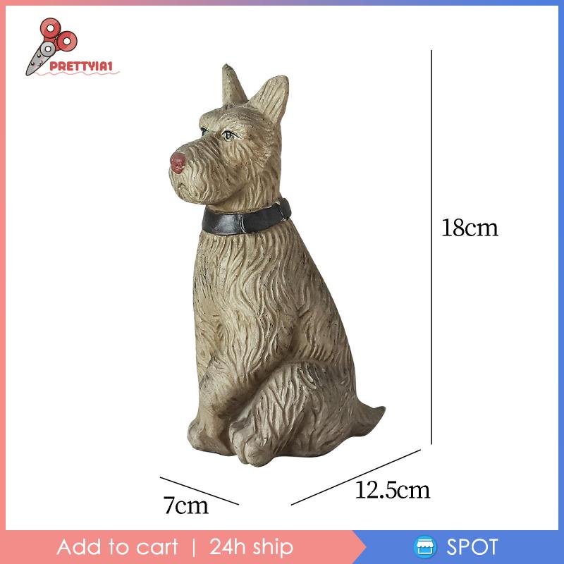 Đồ trang trí Chú Chó Bằng Nhựa Resin Chống Thấm Nước Trang Trí Ngoài Trời