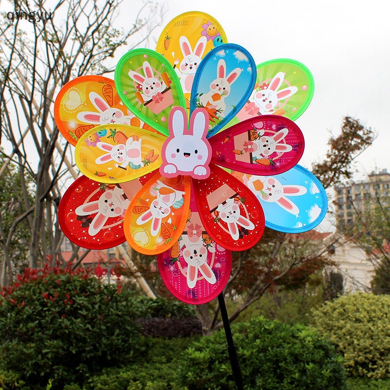 Đồ Chơi Thỏ Bằng Nhựa Hai Lớp Nhiều Màu Sắc qingyu Dành Cho Trẻ Em