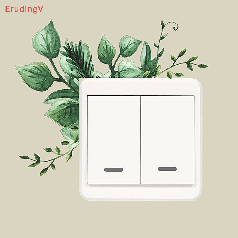 [ErudingV] Giấy Dán Tường Trang Trí Công Tắc Hình Hoa Lá Dễ Dàng Lên Màu Tự Dính